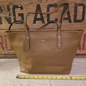 COACH Brown Leather Tote Bag